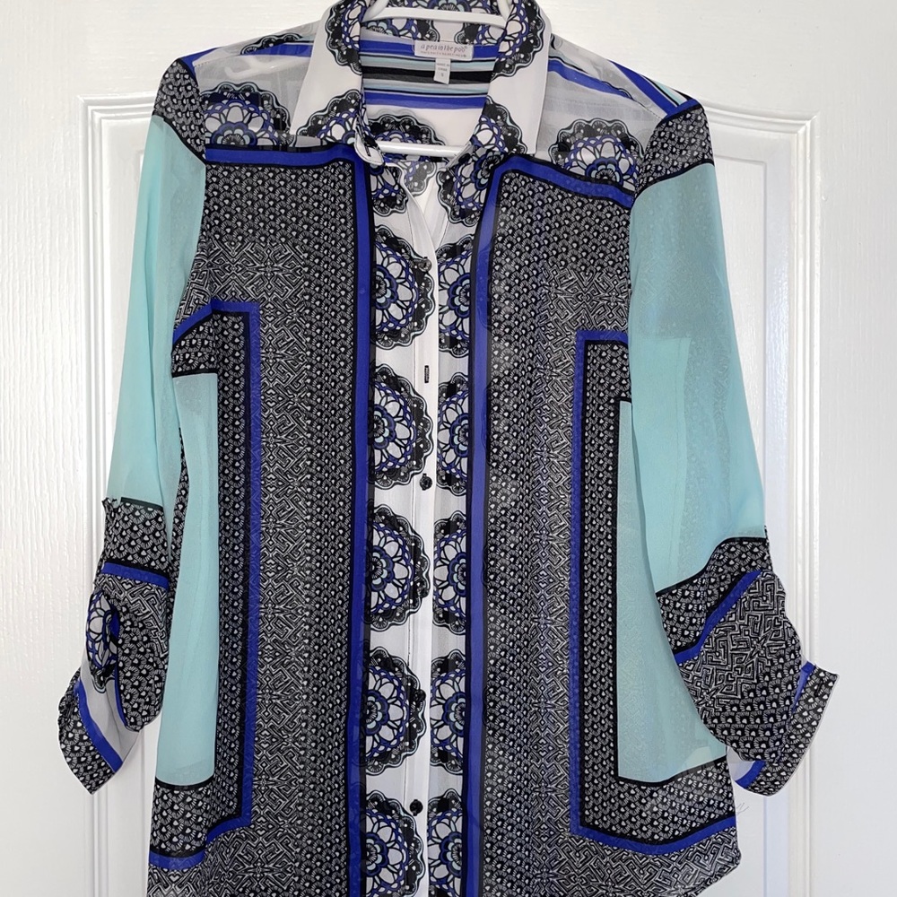 Maternity buttoned down blouse